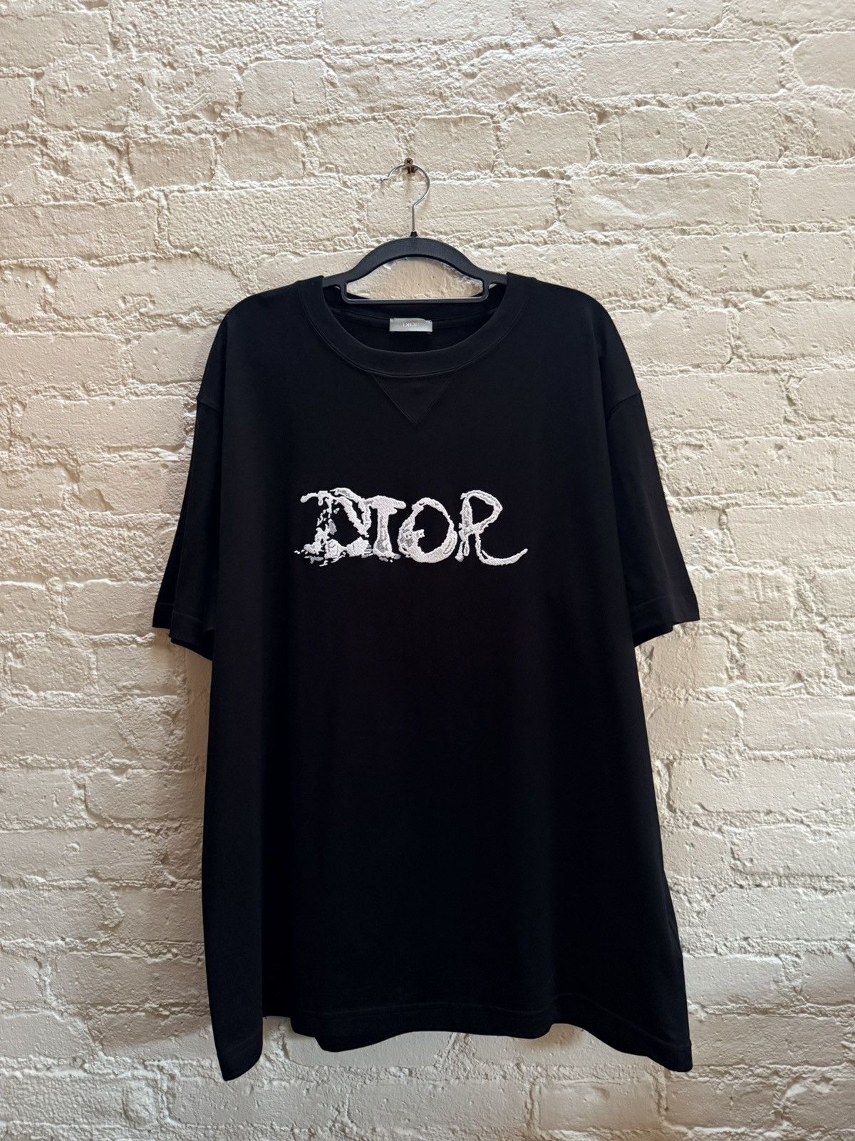 Dior FW21 Peter Doig Embroidered Logo Tee Size US XXL / EU 58 / 5 - 1 Thumbnail