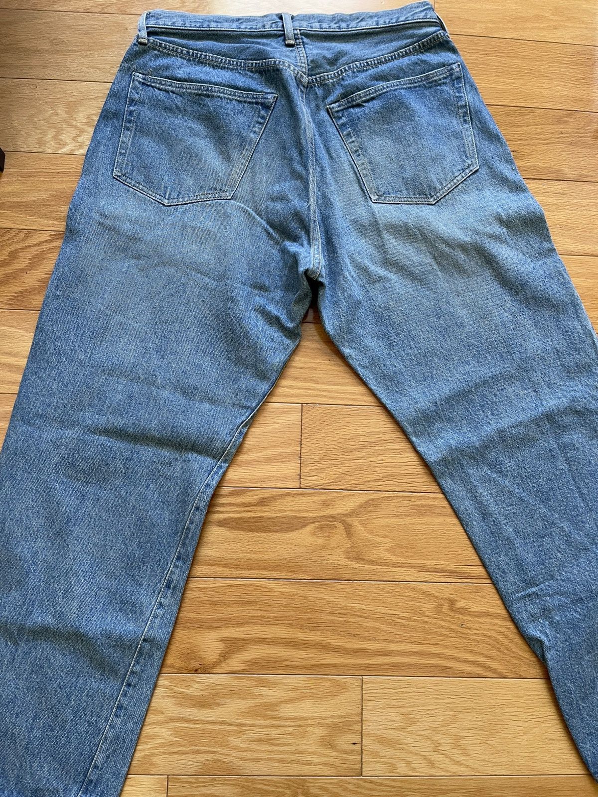 Kaptain Sunshine Kaptain Sunshine Skate Shoecut Denim Pants - Indigo Usedwash Size US 34 / EU 50 - 5 Thumbnail