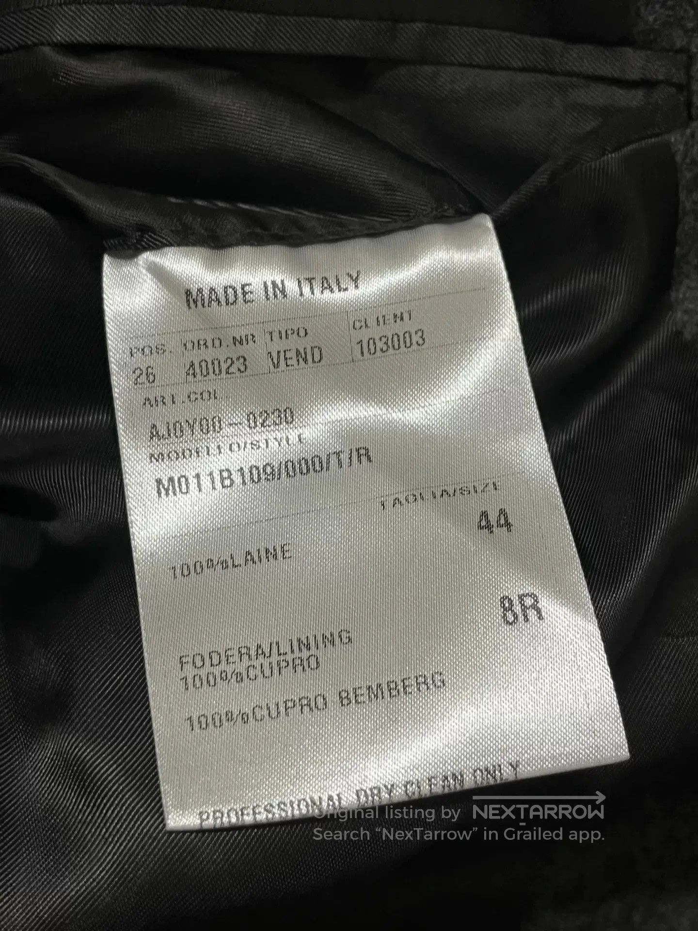 Lanvin LANVIN Men's Wool Suit. Size US S / EU 44-46 / 1 - 6 Thumbnail