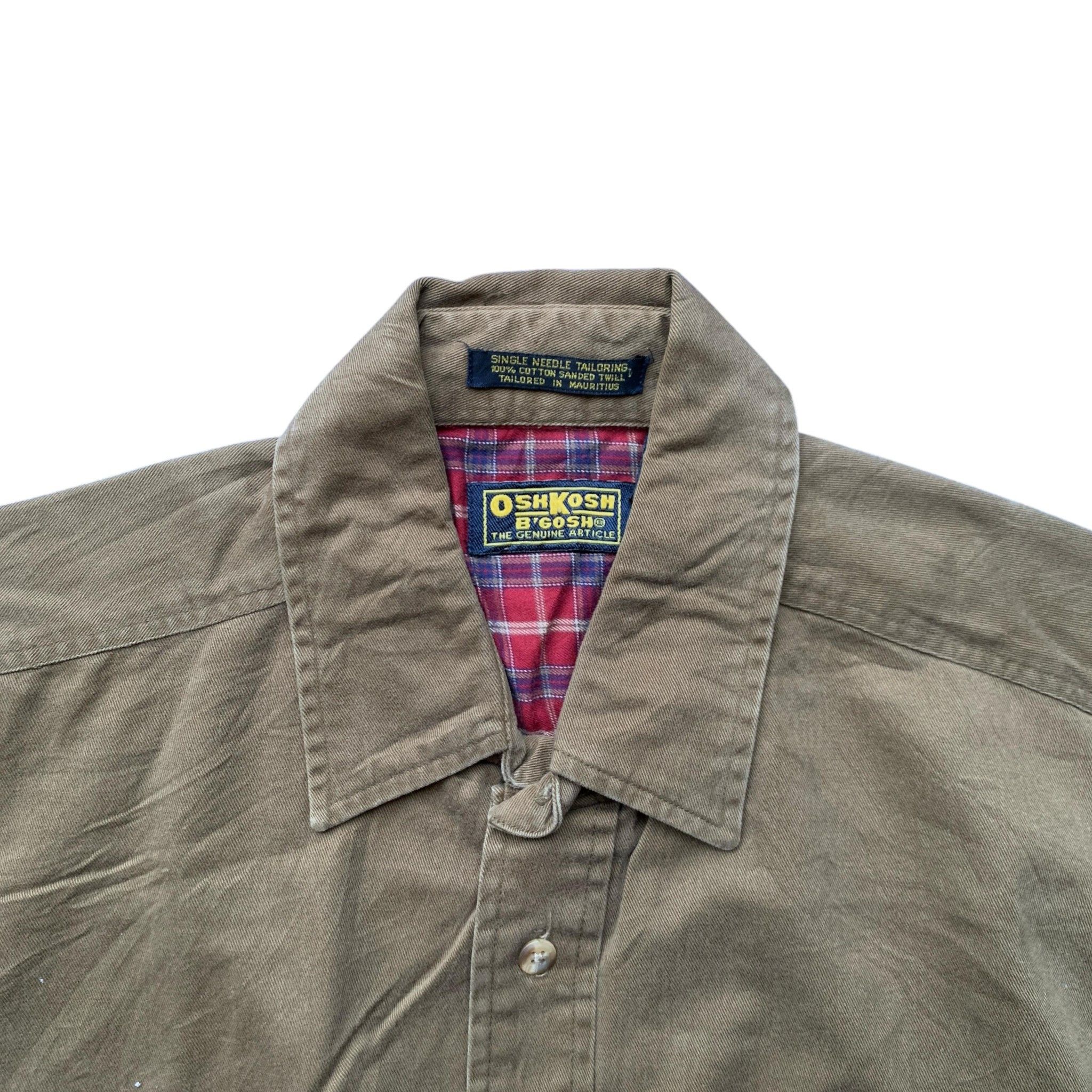 Oshkosh × Vintage Vintage OshKosh B'Gosh Utility Work Shirt Size US M / EU 48-50 / 2 - 3 Thumbnail