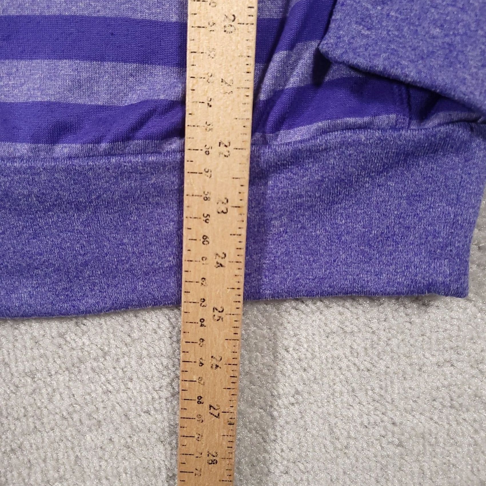 Adidas Adidas Climawarm Pullover Round Neck Women's Large Purple Striped Thumbholes Sweatshirt Pullover Sports Logo Outdoor Size L / US 10 / IT 46 - 6 Thumbnail
