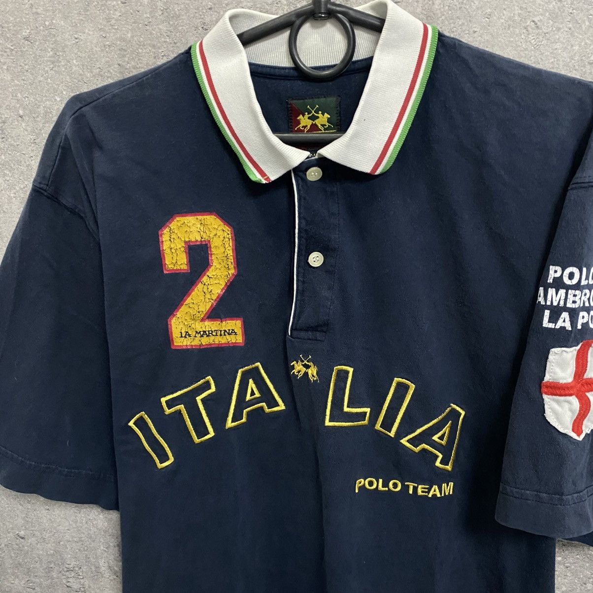 La Martina Vintage La Martina Italia Polo Team Polo T Shirt Rugby Size US XL / EU 56 / 4 - 5 Thumbnail