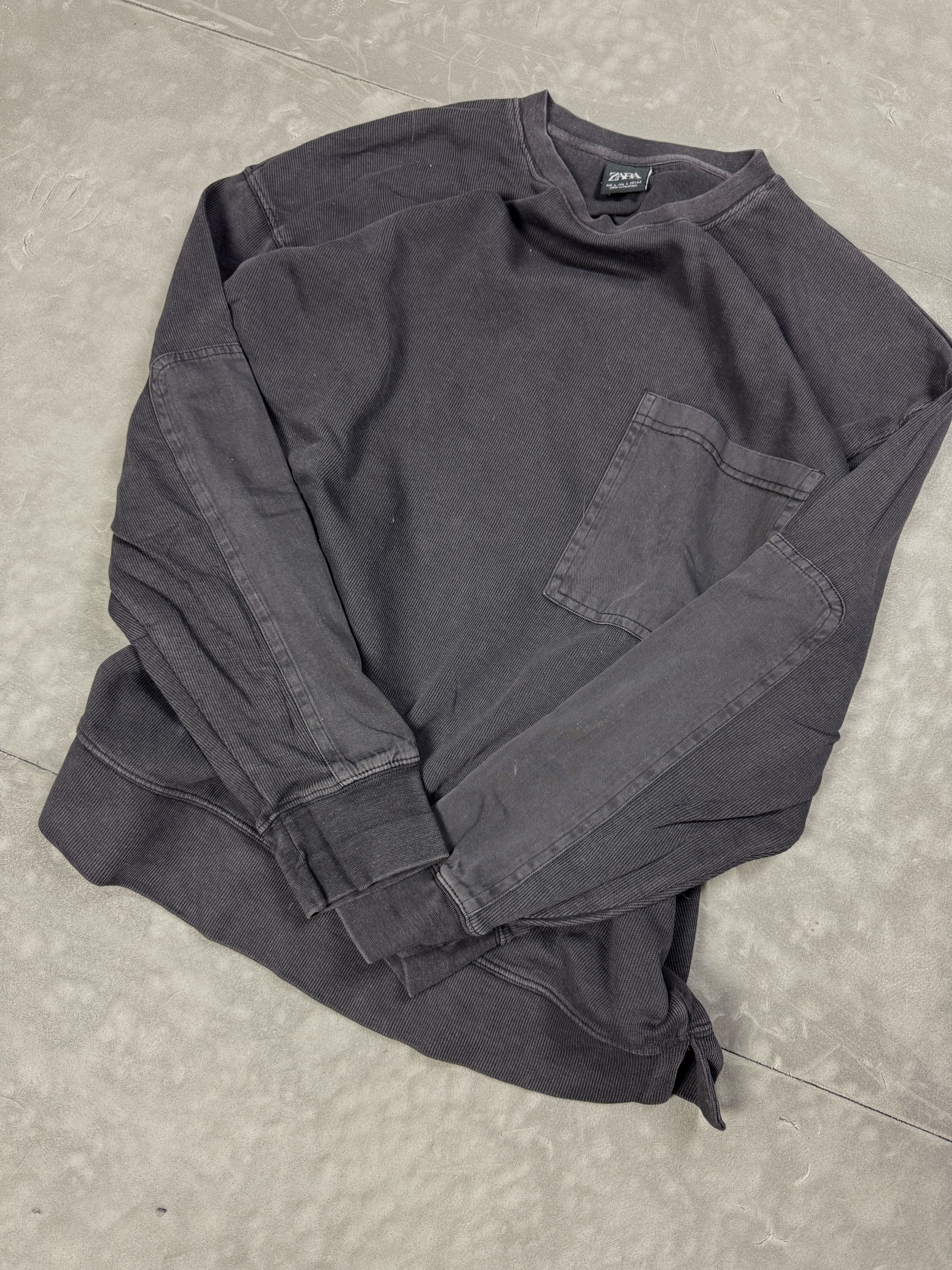 Vintage × Zara Zara washed oversize crewneck 90s 80s y2k sweatshirt Size US L / EU 52-54 / 3 - 8 Thumbnail