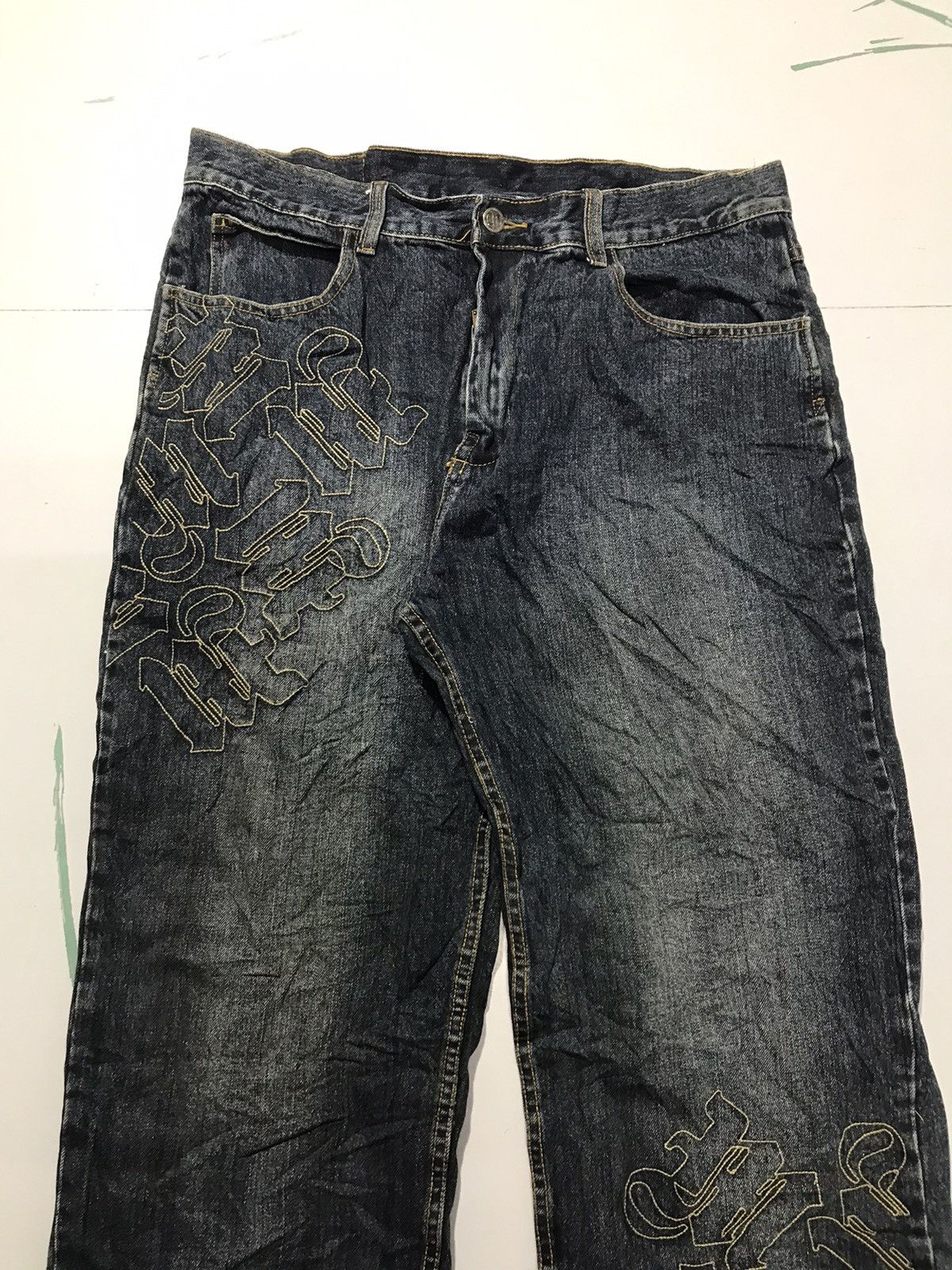 Makaveli Vintage makeveli thread embroidered denim Size US 36 / EU 52 - 4 Thumbnail