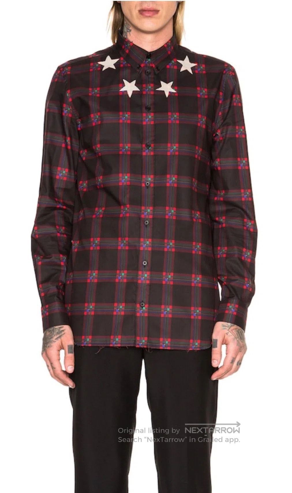 Givenchy Givenchy GVC Classic Star Plaid Shirt. Size US M / EU 48-50 / 2 - 1 Thumbnail
