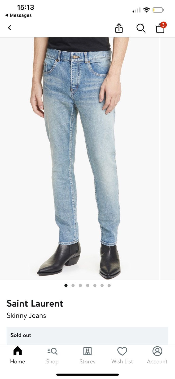 Saint Laurent Paris Saint Laurent Skinny Jeans Size US 31 - 10 Thumbnail