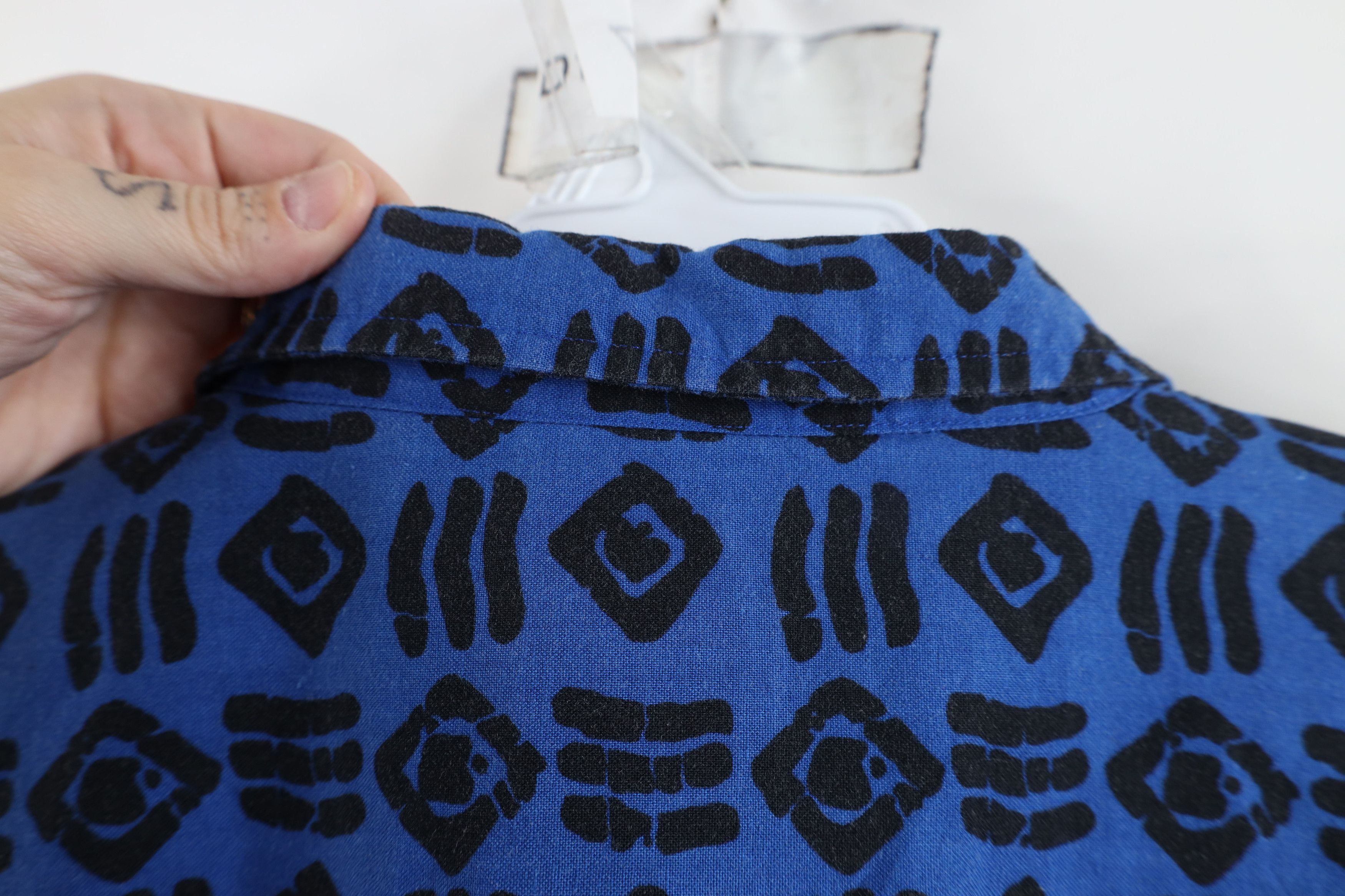 Gap × Vintage Vintage 90s Gap Geometric Collar Short Sleeve Button Shirt Size US XL / EU 56 / 4 - 12 Thumbnail