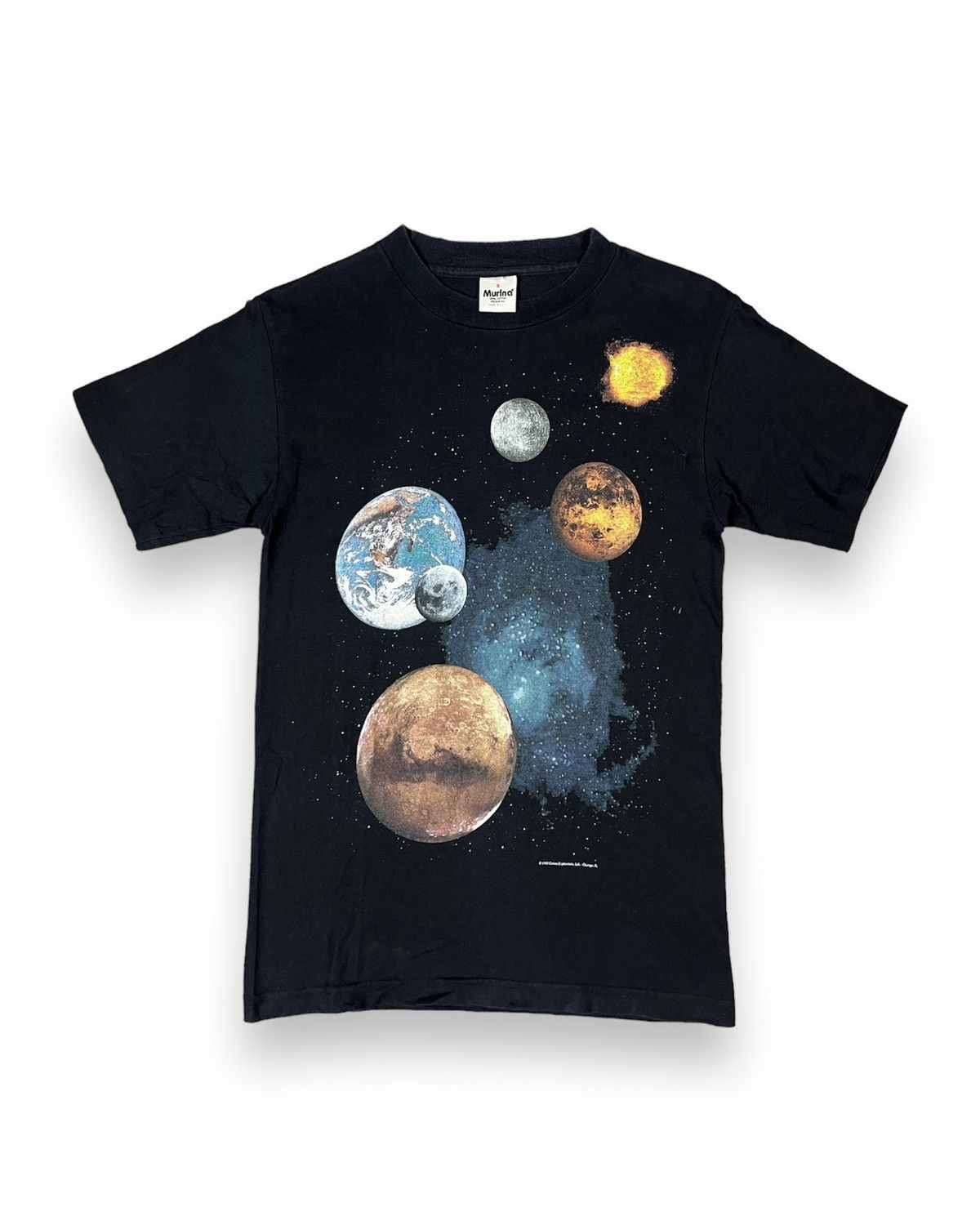 Vintage Vintage 90s solar system space tshirts Size US S / EU 44-46 / 1 - 1 Thumbnail