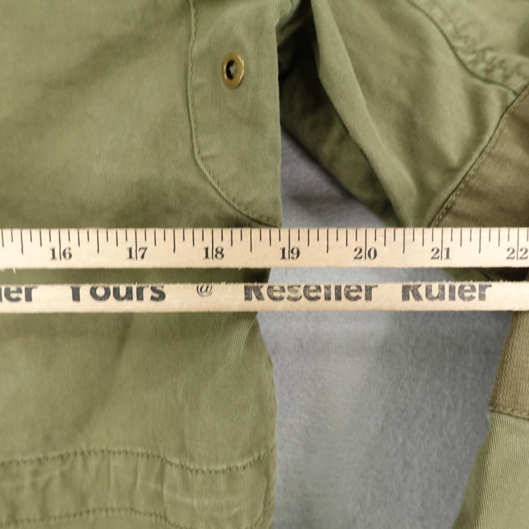 Gap VINTAGE Gap Women's Jacket XS Olive Green Military Fishtail Parka Hooded Canvas Outdoor Coat Size XS / US 0-2 / IT 36-38 - 7 Thumbnail