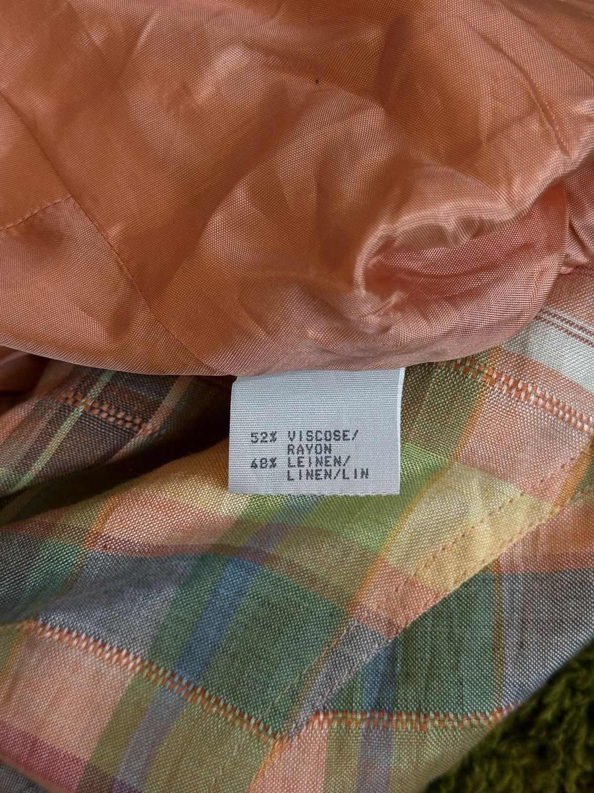 Givenchy Givenchy 1990s archive vintage checkered linen blend dress Size XL / US 12-14 / IT 48-50 - 6 Thumbnail
