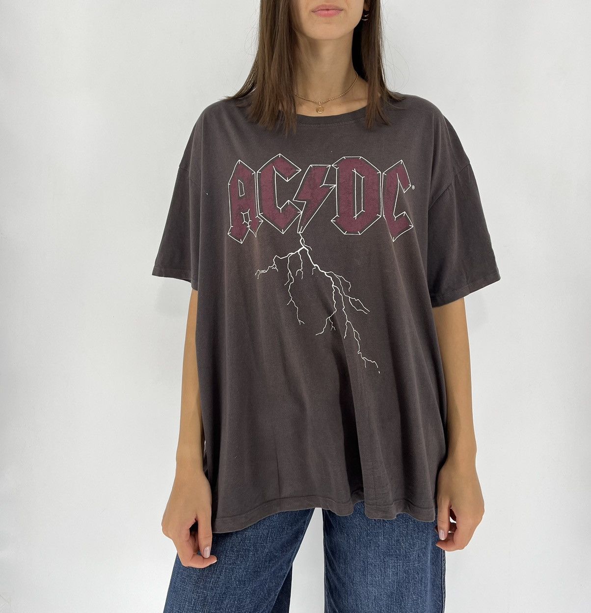 AC/DC × Band Tees × Vintage Vintage Y2k T Shirt Ac/Dc Tee Big Logo Band Rock Tee Size XL / US 12-14 / IT 48-50 - 1 Thumbnail