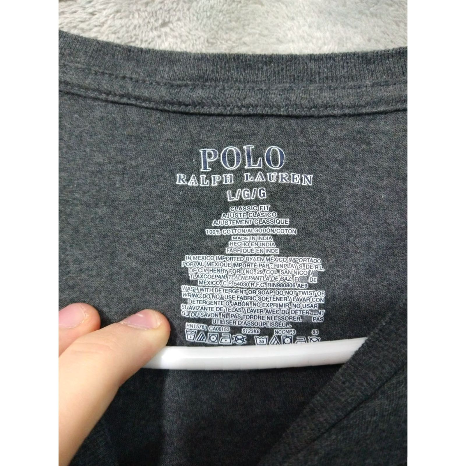 Polo Ralph Lauren Polo Ralph Lauren Shirt Mens Large Gray Classic Fit Short Sleeve Pocket Pony Size US L / EU 52-54 / 3 - 5 Thumbnail