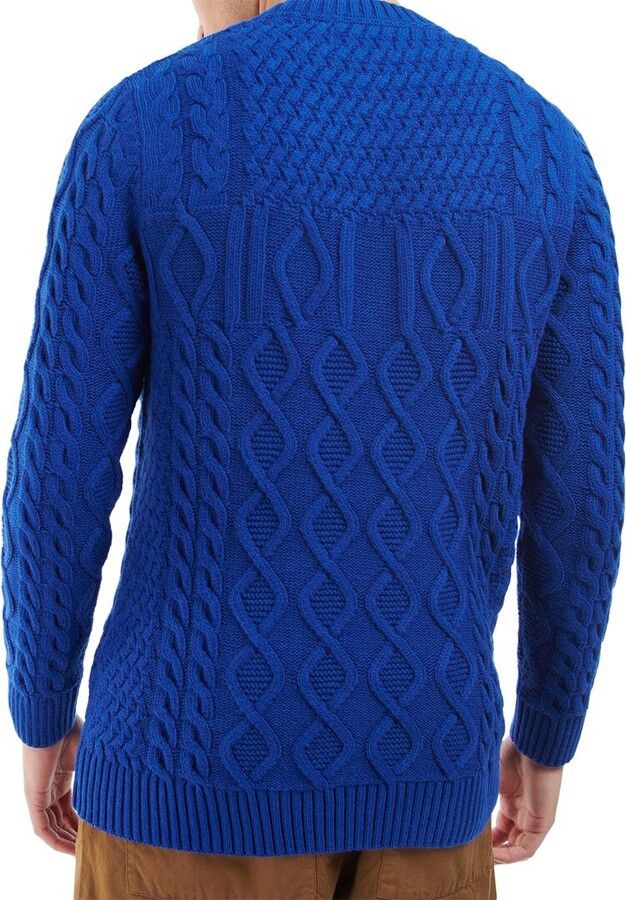 Barbour o1y1224 Crewneck Sweater in Bright Blue Size US M / EU 48-50 / 2 - 2 Thumbnail