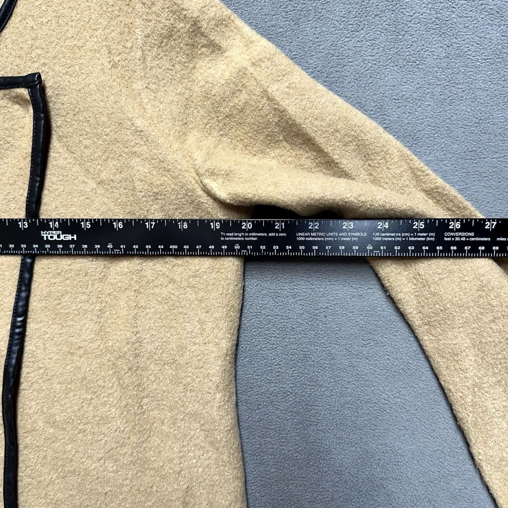 Ann Taylor Ann Taylor Jacket Womens M Beige 100% Wool Open Front Zip GUC Size M / US 6-8 / IT 42-44 - 7 Thumbnail