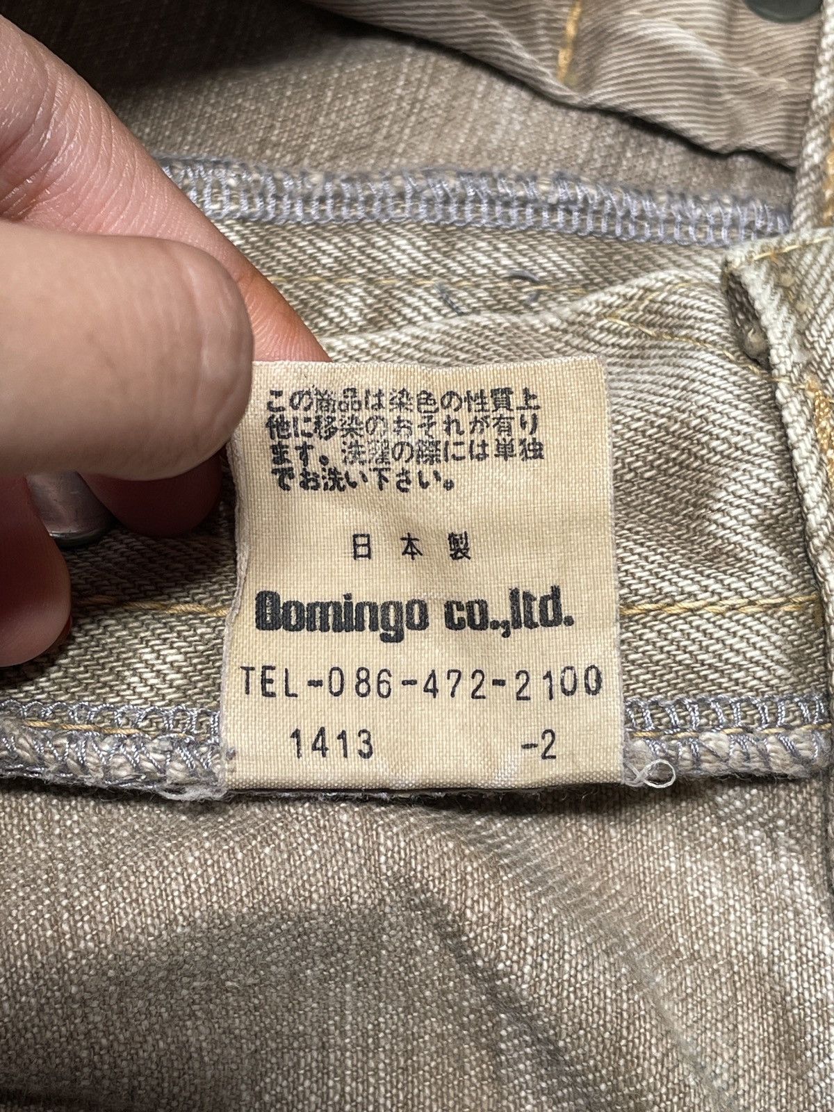 Japanese Brand × Vintage Vintage Japanese Brand Domingo Jeans 1990s Size US 30 / EU 46 - 9 Thumbnail
