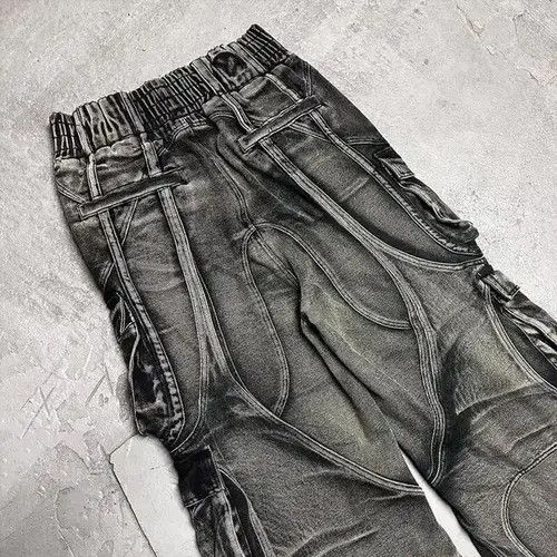 VIBE Retro Style Distressed Baggy Jeans Size US 29 - 2 Thumbnail