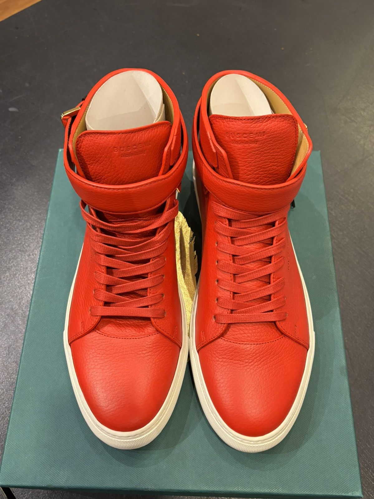 Buscemi Buscemi Belt Mid Sneaker Red Size US 14 / EU 47 - 5 Thumbnail