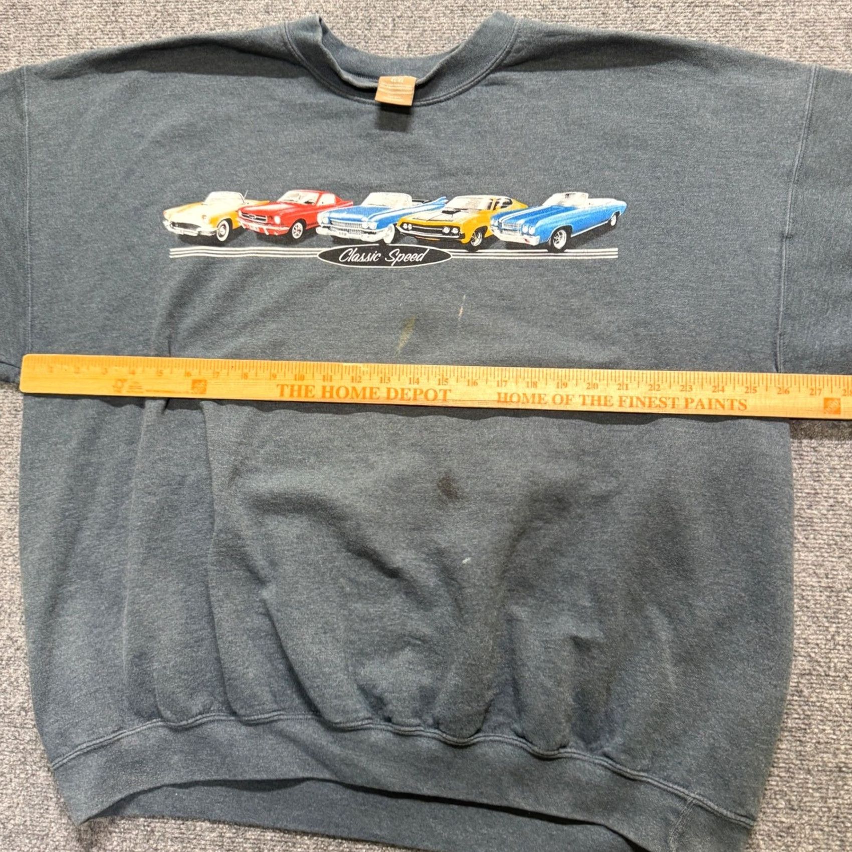 George VINTAGE George Sweatshirt XL Men Gray Cotton Blend Classic Speed Stain Distressing Size US XL / EU 56 / 4 - 6 Thumbnail