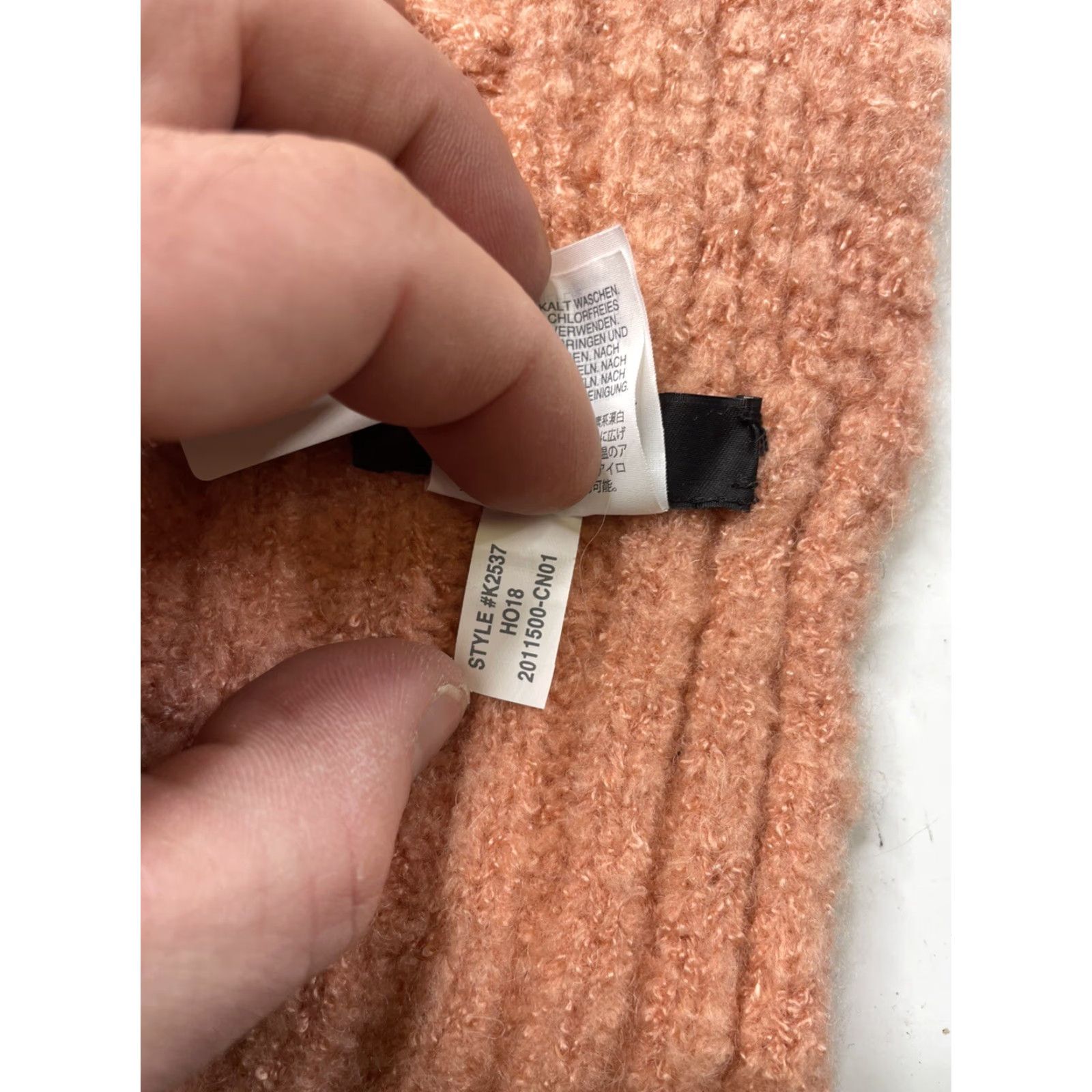 J.Crew NWT J.CREW Scarf Pink Cable Knit Oversized Loopy Stitch 72x14.5” Women Size ONE SIZE - 3 Thumbnail