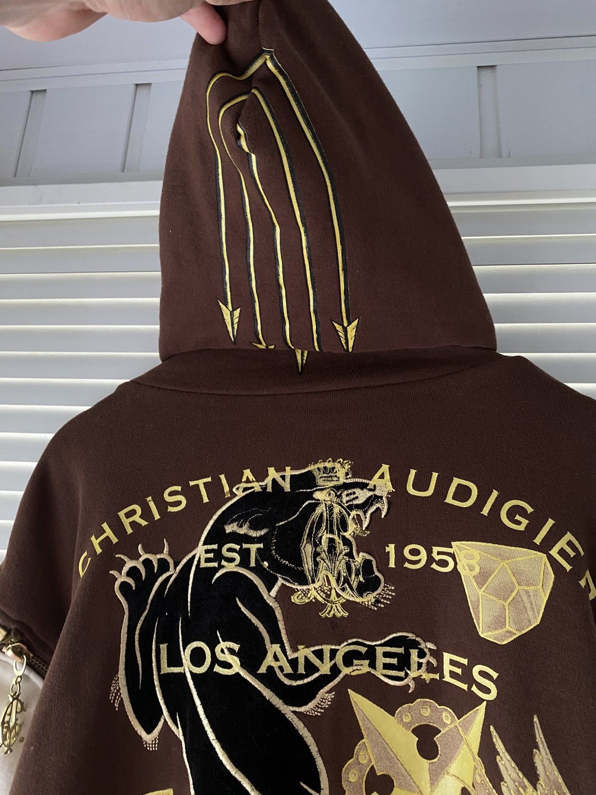 Christian Audigier × Ed Hardy × Vintage Vintage Christian Audigier Ed Hardy Y2K Authentic Hoodie Size US XL / EU 56 / 4 - 13 Thumbnail