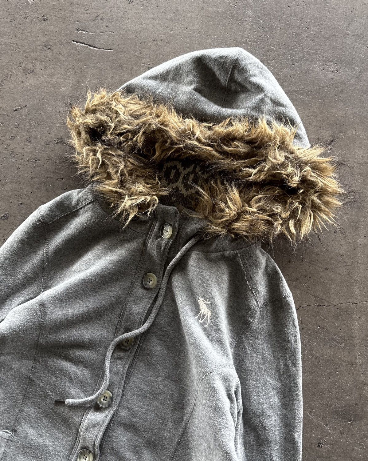 If Six Was Nine Ifsixwasnine Style Faux Fur Abercrombie Hoodie Size US M / EU 48-50 / 2 - 2 Thumbnail
