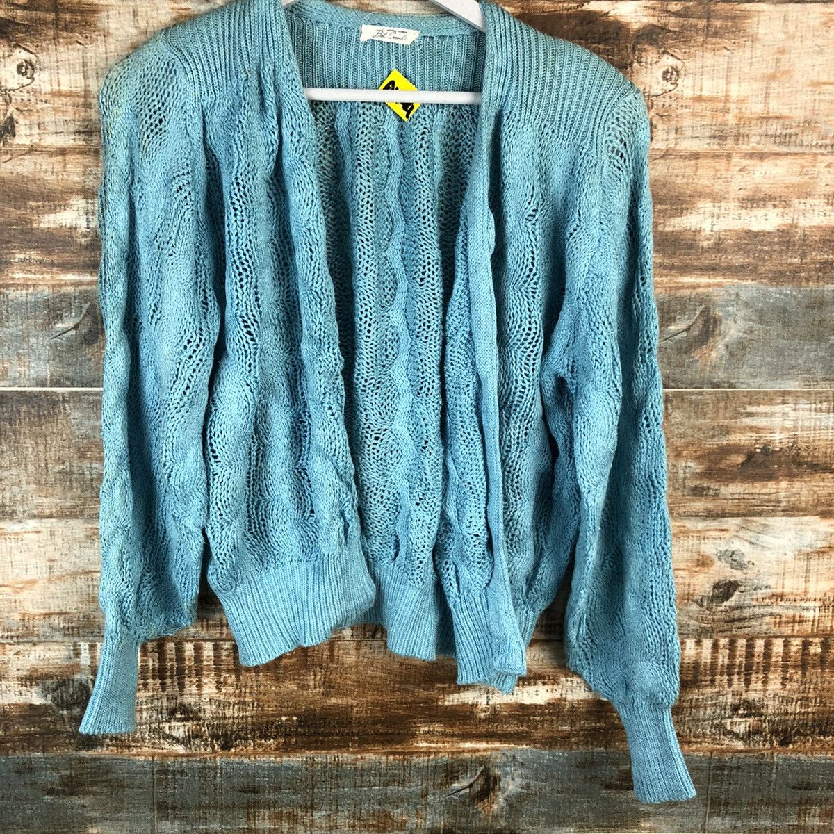 Japanese Brand Bel Good Blue Cardigan Knitwear #A1549 Size M / US 6-8 / IT 42-44 - 6 Thumbnail