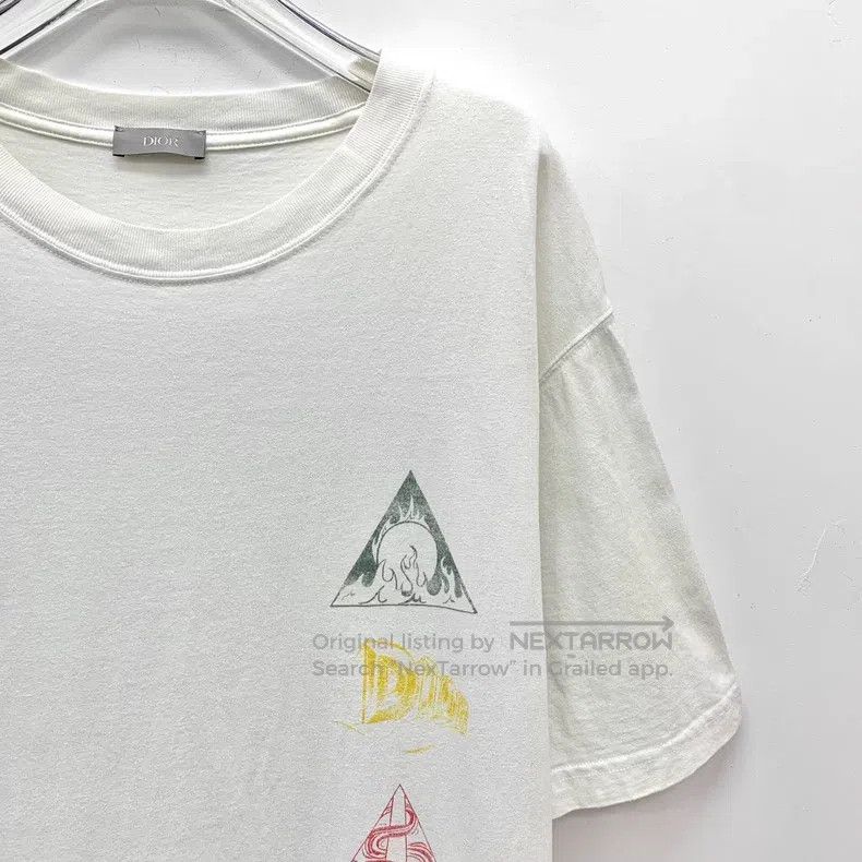 Dior Dior White graffiti letter snow mountain print cotton roun Size US L / EU 52-54 / 3 - 3 Thumbnail