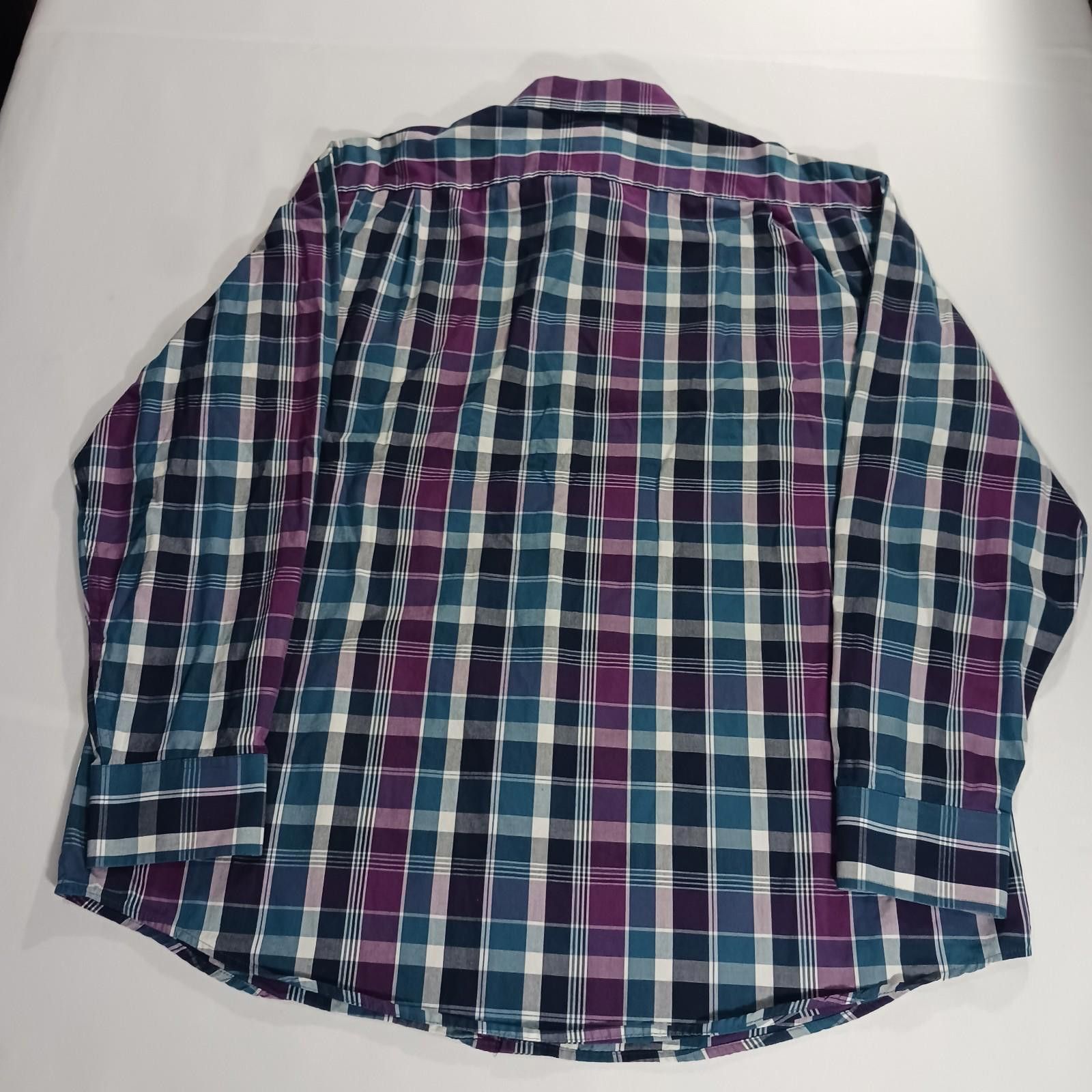 Izod IZOD Saltwater 45FW486 Mens XL Multicolor Button Plaid Shirt Size US XL / EU 56 / 4 - 2 Thumbnail