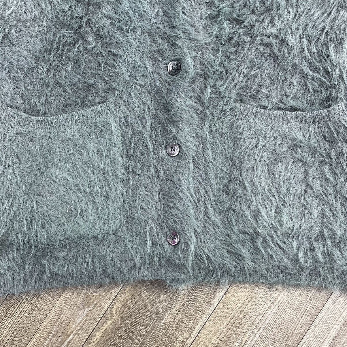 Issey Miyake Designer PLST Issey Miyake Faux Fur Fuzzi Cardigan Jacket Size US M / EU 48-50 / 2 - 5 Thumbnail