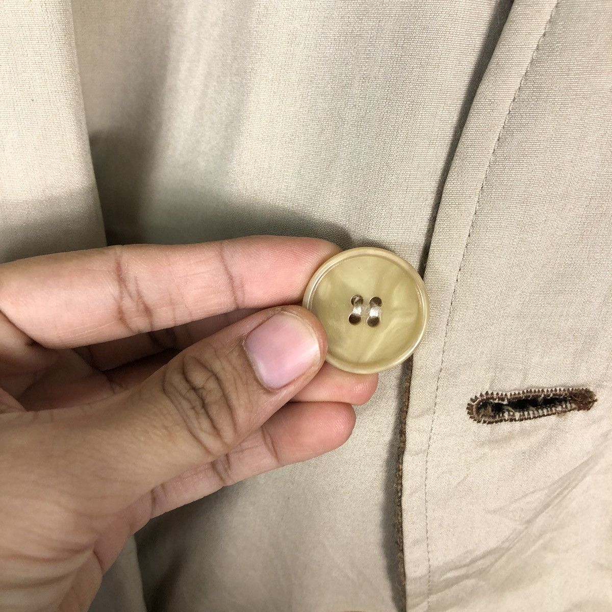 Japanese Brand 🔥Vtg Long Jacket Asymmetrical Button Inspire Kapital 45RPM Size US M / EU 48-50 / 2 - 17 Thumbnail