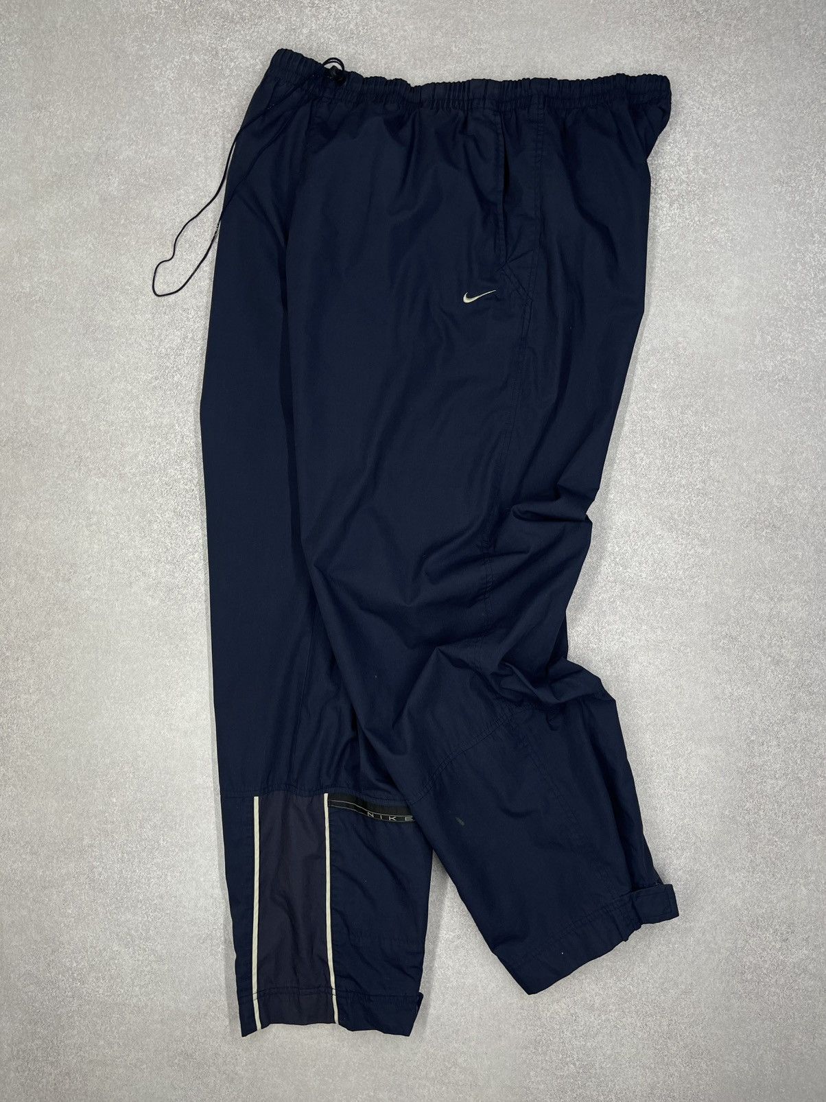 Nike Vintage Nike Nylon Sweatpants Navy Double Logo Y2K ACG TECH Size US 36 / EU 52 - 1 Thumbnail