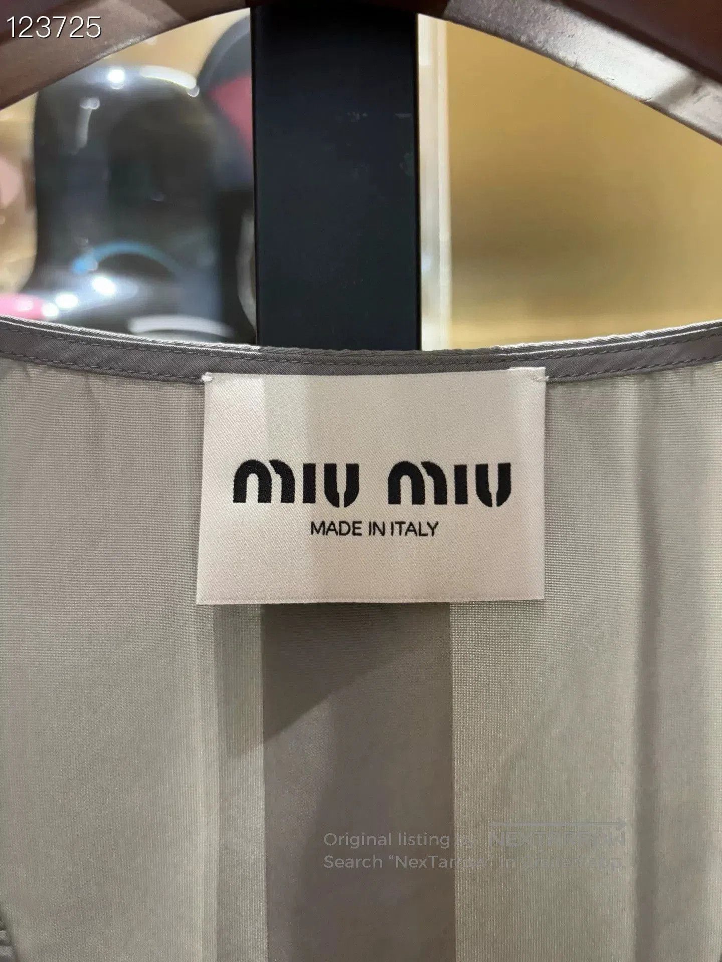 Miu Miu MiuMiu Gray Pocket Logo Utility Vest Dress. Size S / US 4 / IT 40 - 4 Thumbnail