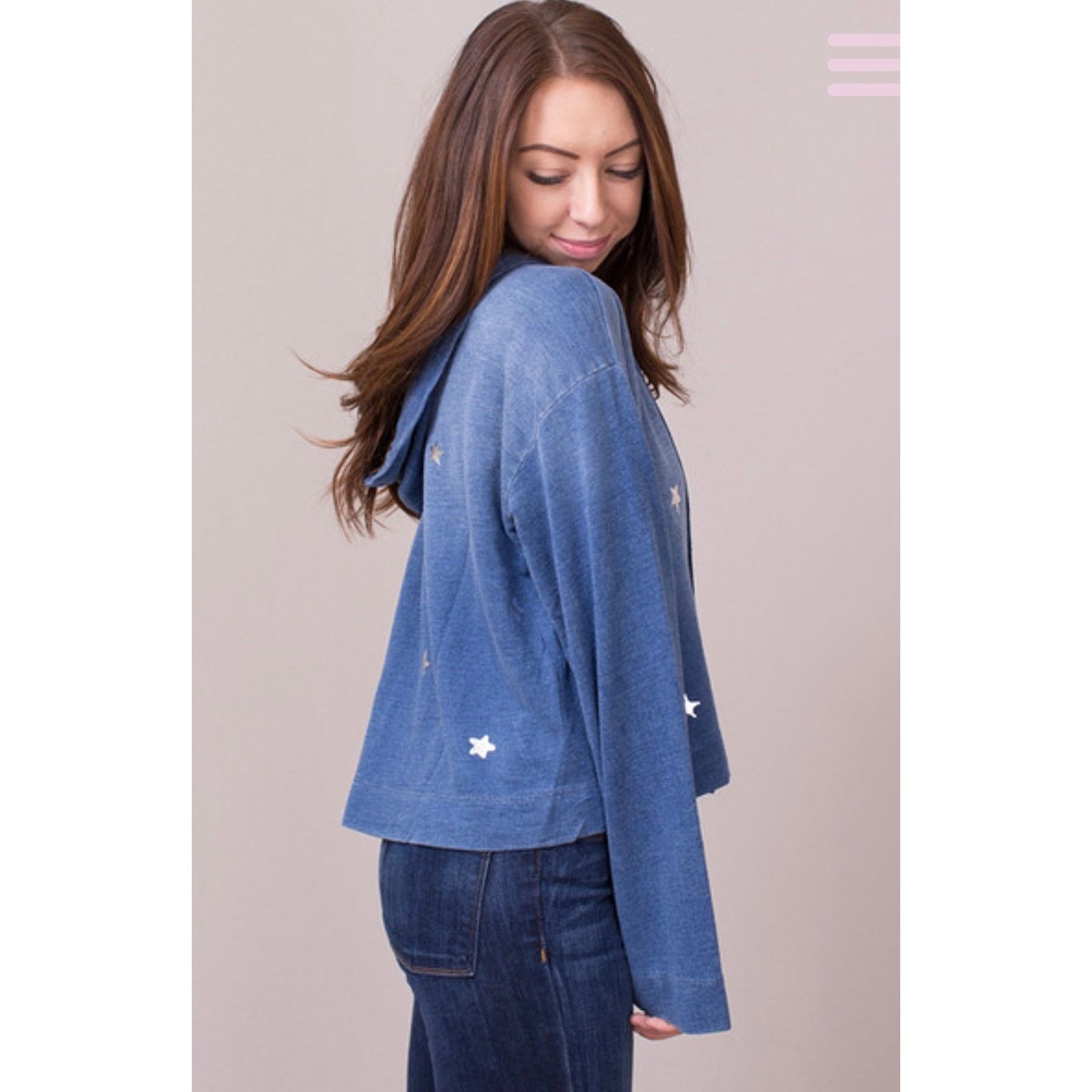 Bella Dahl Bella Dahl Seeing Stars Hoodie, size small Size S / US 4 / IT 40 - 2 Thumbnail