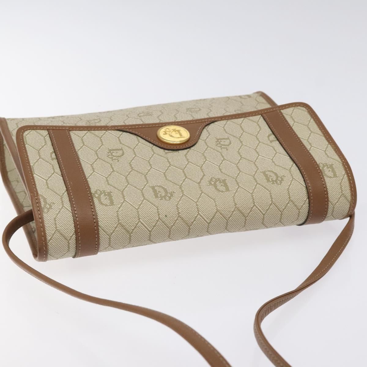 Dior DIOR Honeycomb Canvas Shoulder Bag Pvc Beige Gold Size ONE SIZE - 6 Thumbnail