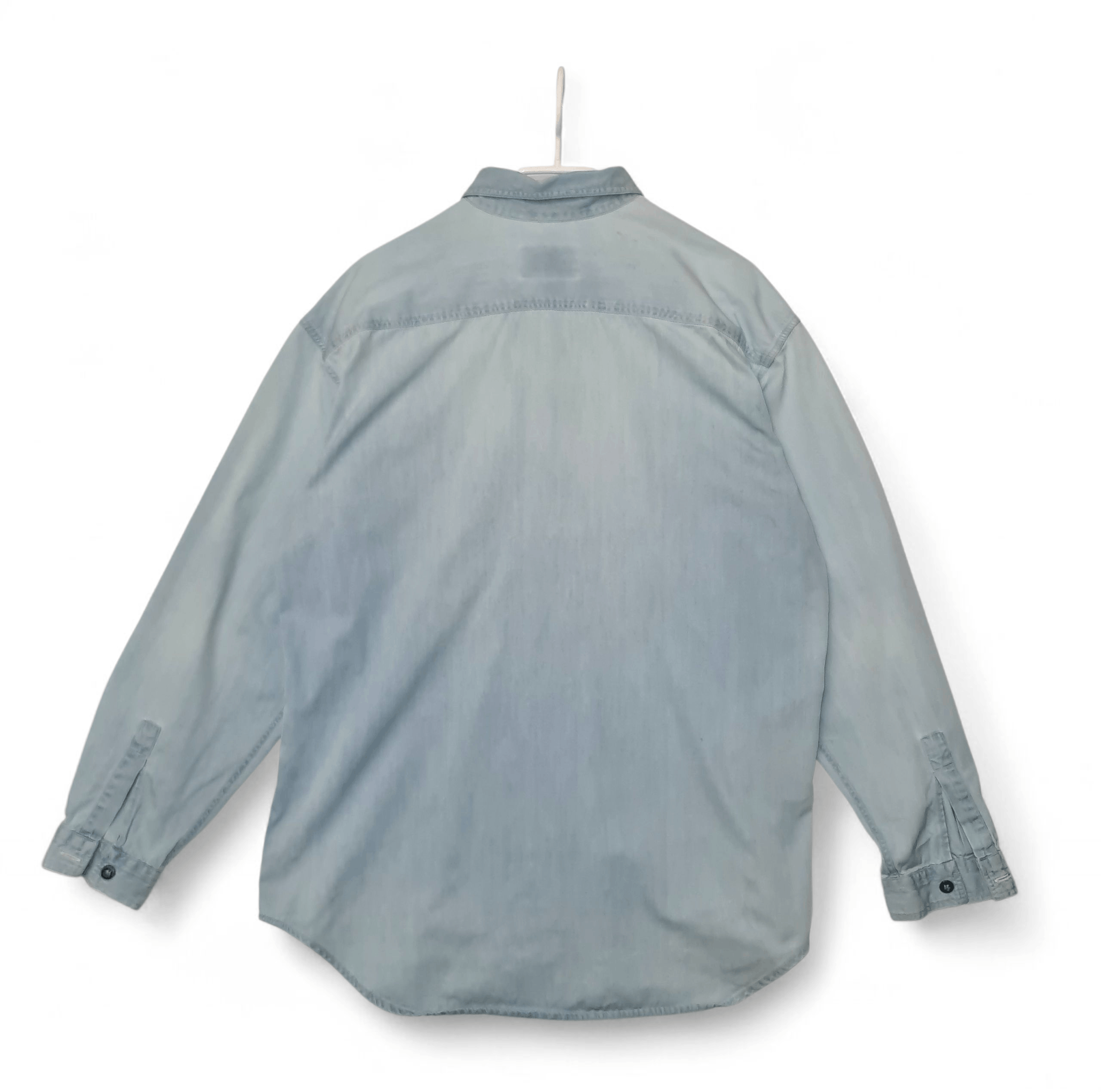 Armani Armani 90s Vintage Y2K Blue Shirt tee Size US L / EU 52-54 / 3 - 8 Thumbnail