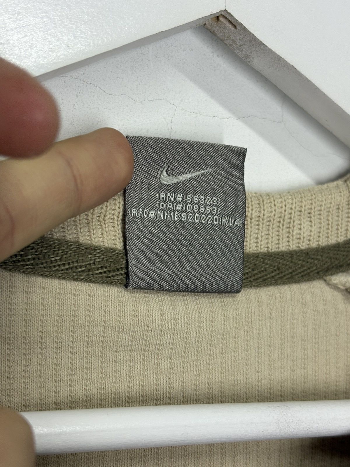 Nike Vintage Y2K Nike Drill Athletic Ribbed Sweatshirt Swoosh Size US L / EU 52-54 / 3 - 10 Thumbnail