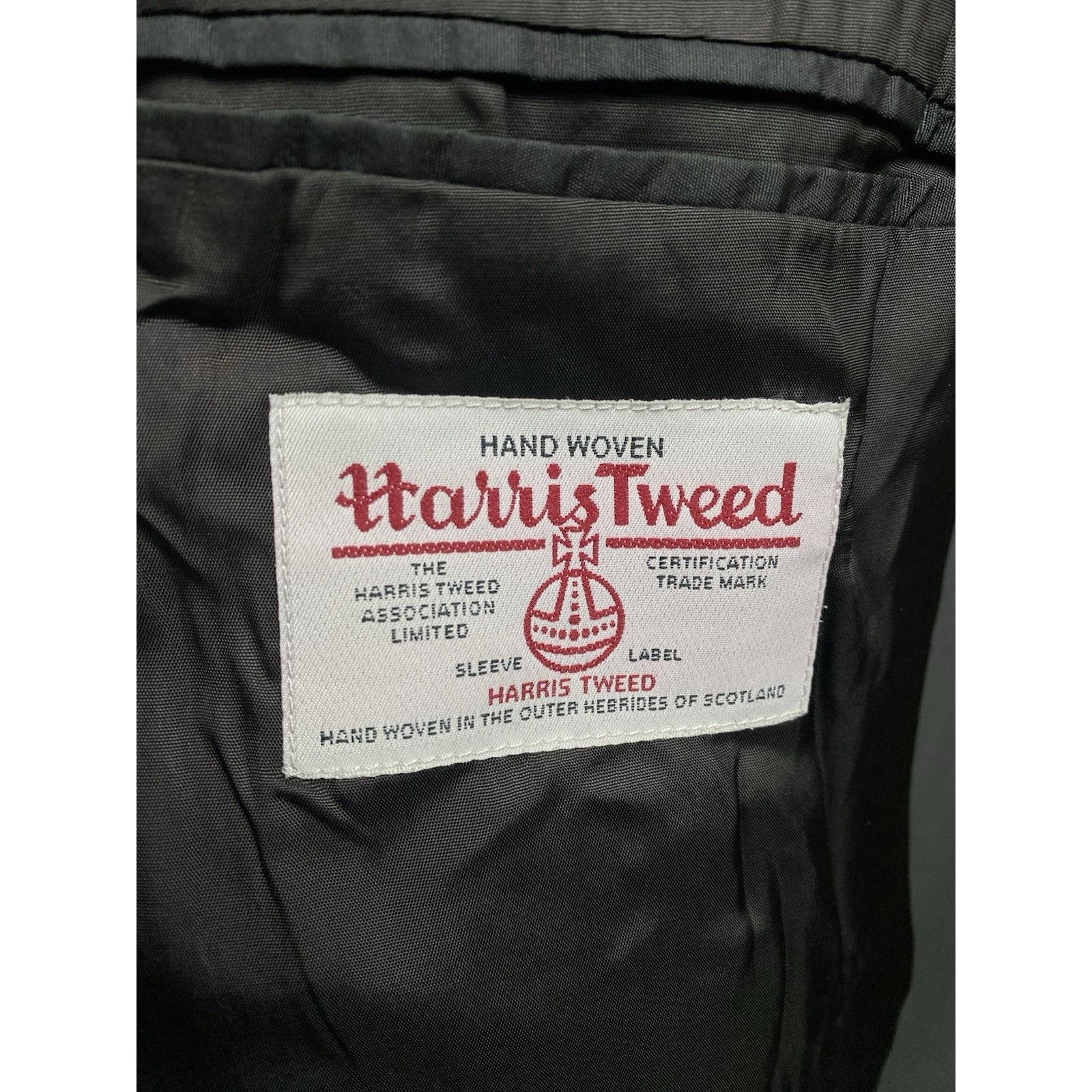 Harris Tweed Harris Tweed Herringbone Men's Gray Wool Blazer Sportcoat Ja Size 52S - 11 Thumbnail