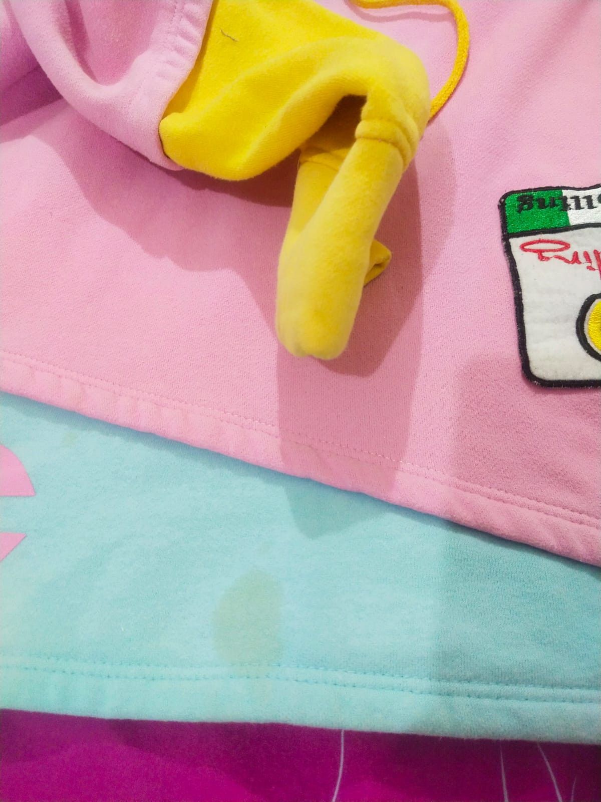 Hysteric Glamour RARE K-Pop Harajuku Style "Rolling" Color Block Patch Hoodie Size US L / EU 52-54 / 3 - 5 Thumbnail