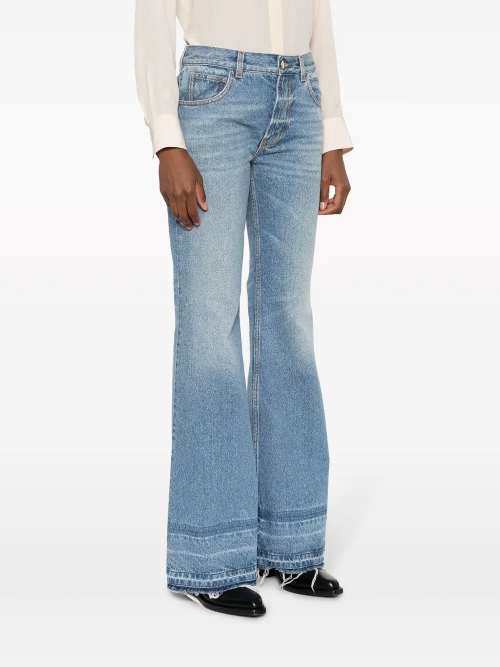 Chloe o1y0825 Denim Pant in Blue Size 27" / US 4 / IT 40 - 2 Thumbnail