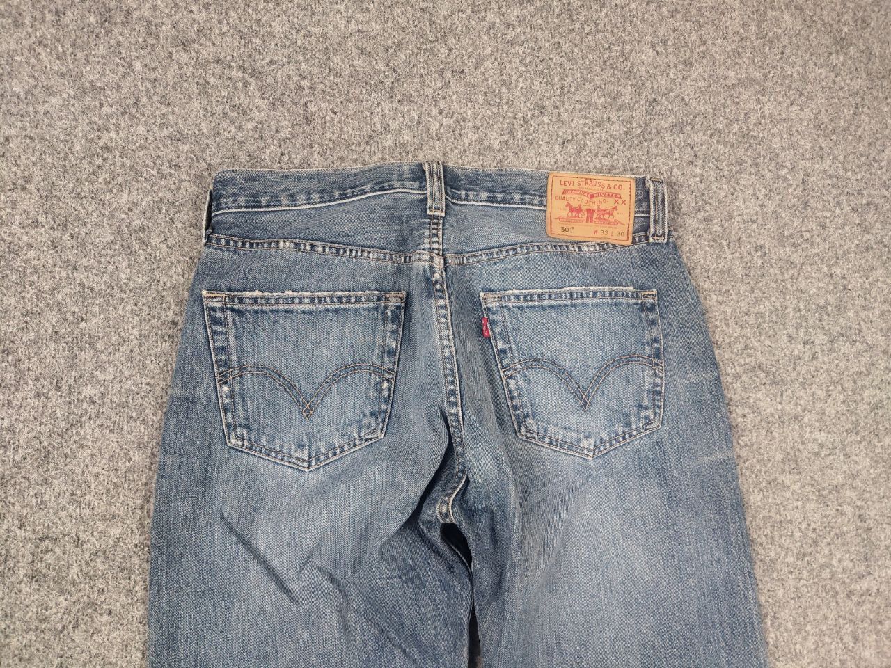 Levi's Vintage Levis 501 Straight Button Faded Denim Jeans Retro Size US 33 - 12 Thumbnail