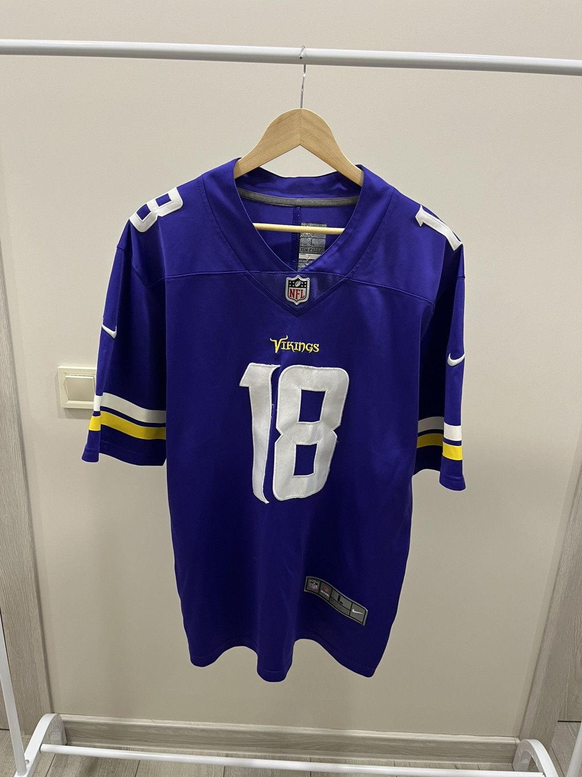 Nike Nike Minnesota Vikings Jefferson #18 Home Shirt NFL Jersey Size US L / EU 52-54 / 3 - 1 Thumbnail