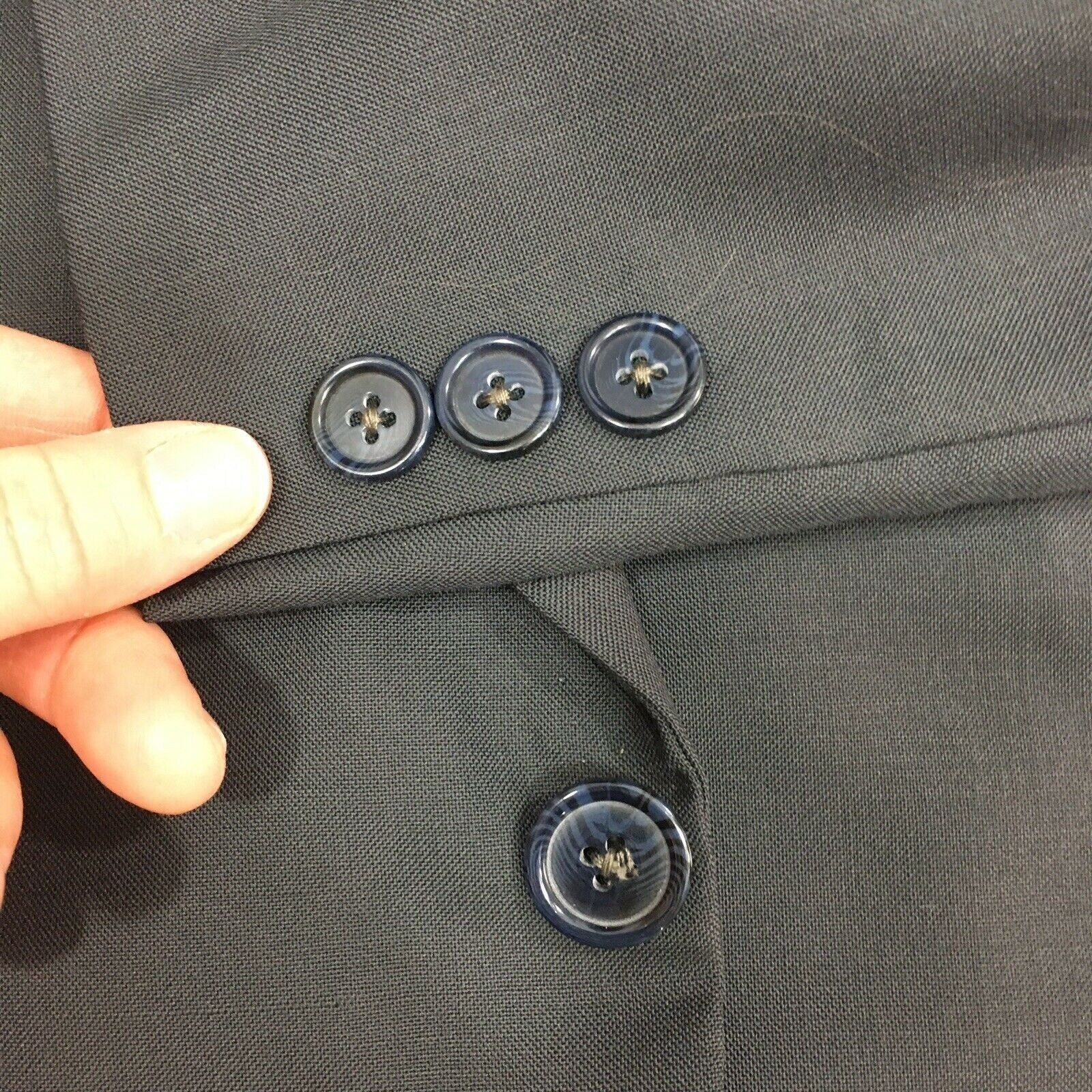 Other Vtg BESPOKE Dark Gray Sport Coat ROCKABILLY Jacket Size 44S - 3 Thumbnail