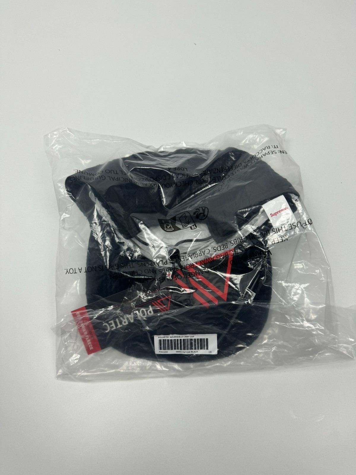 Polartec Supreme Polartec Shearling Reversible Camp Cap Black FW23 Size ONE SIZE - 7 Thumbnail