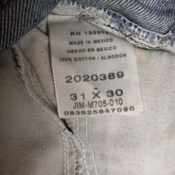 Lee Lee 31x30 Jeans Mens Regular Fit Vintage Denim Blue Distress Size US 31 - 11 Thumbnail