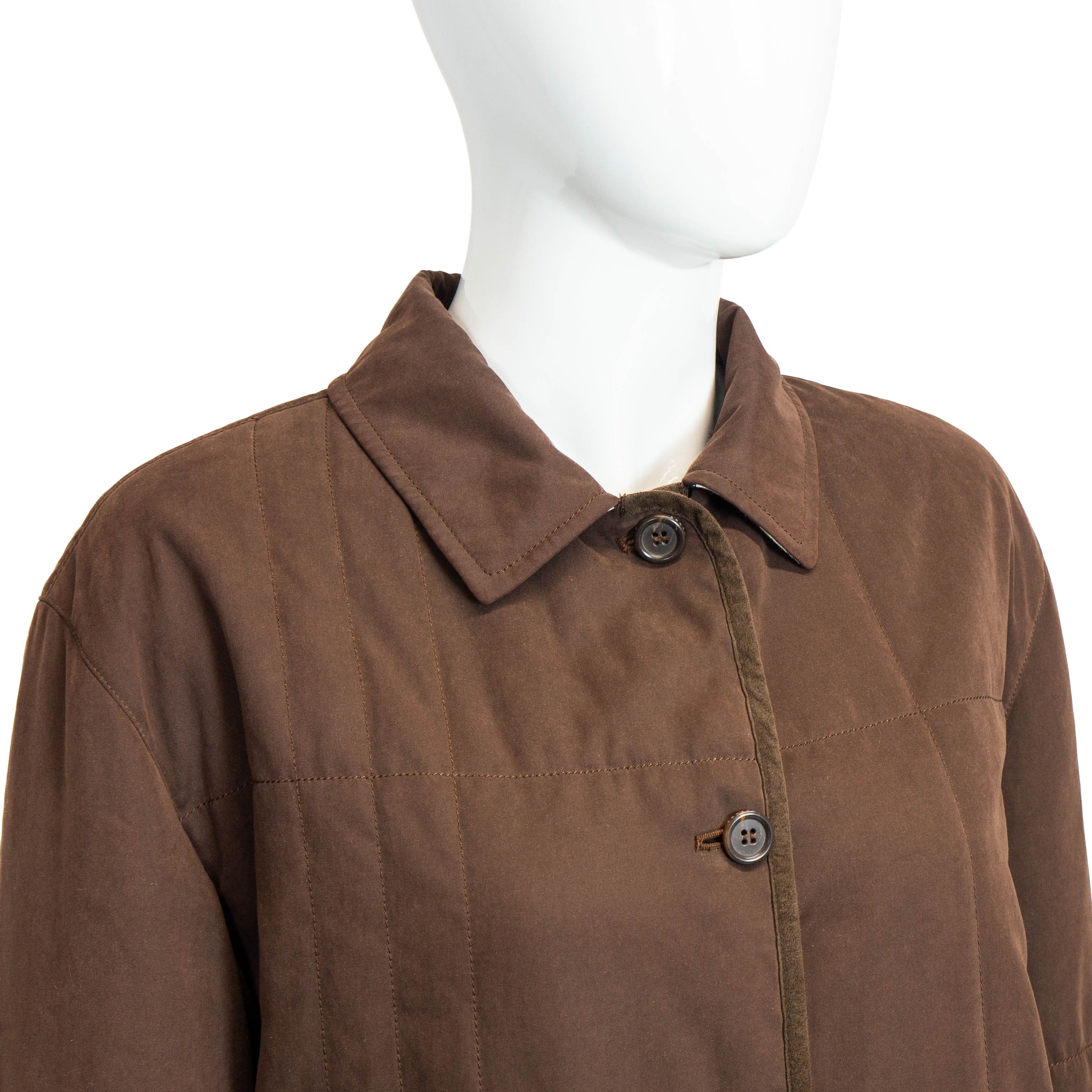Burberry BURBERRY Check Women Brown Coat Jacket Vintage 90s 00s Size M / US 6-8 / IT 42-44 - 3 Thumbnail