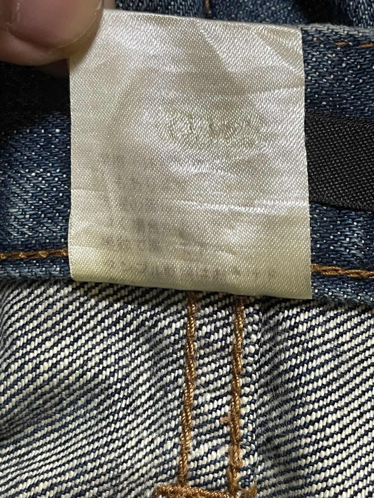 Yohji Yamamoto Vintage Ined By Yohji Yamamoto Faded Wash Whiskers Loose Fit Size US 31 - 11 Thumbnail
