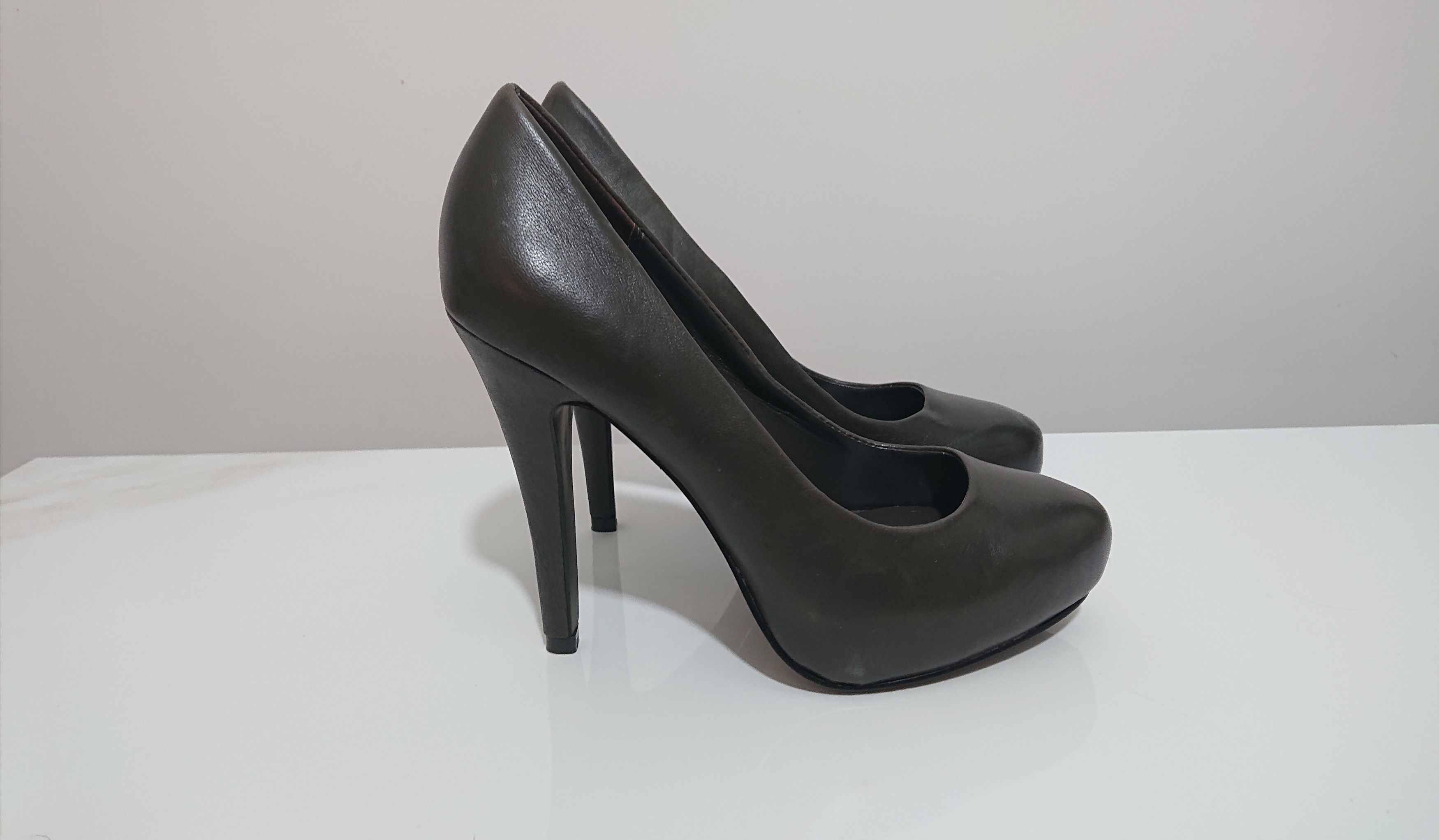 ASH Heels with front platform, dark grey, new Size US 6 / IT 36 - 2 Thumbnail