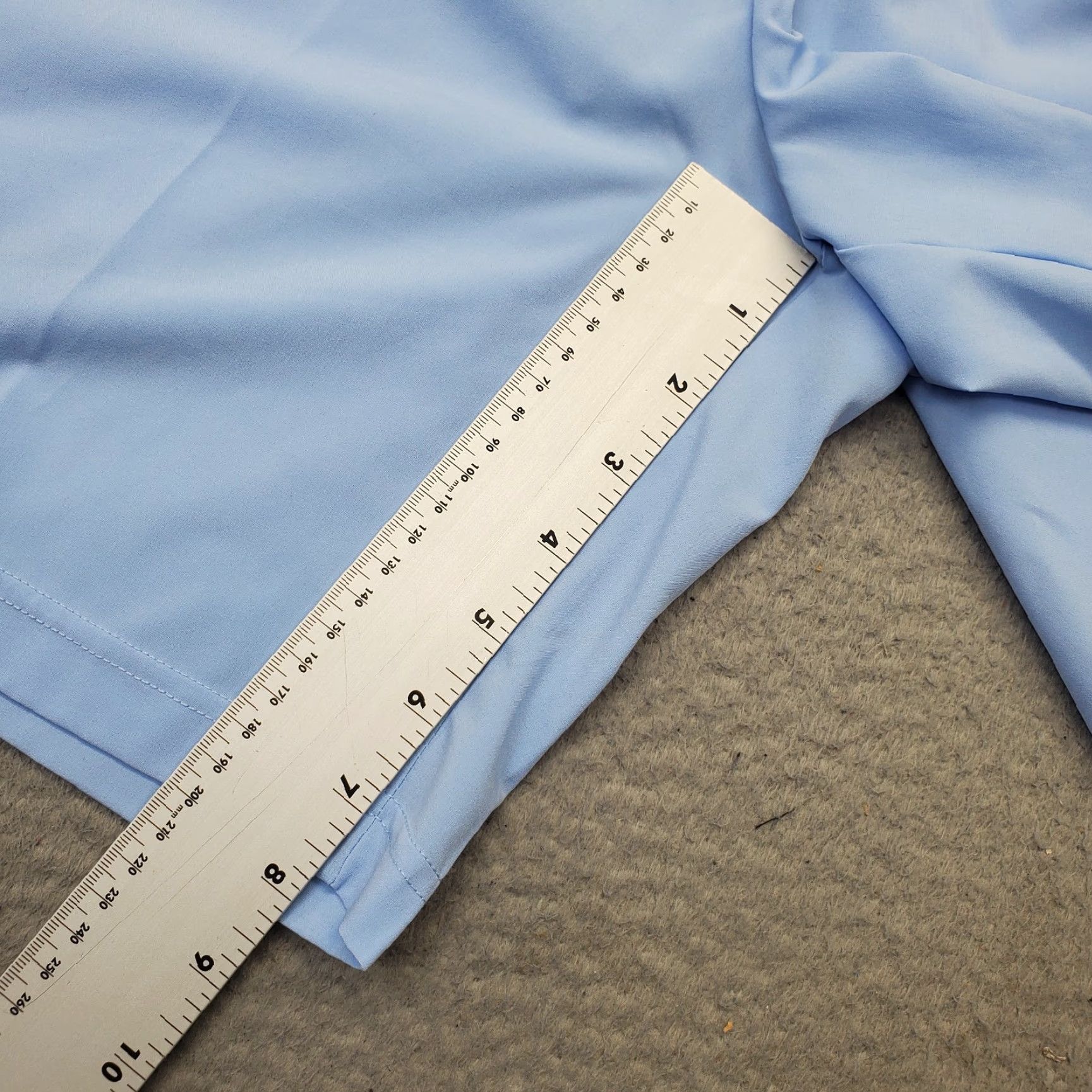 Vintage GOAT USA Shorts Womens M Blue Stretch Athletic Running Side Slit High Waist Size 32" / US 10 / IT 46 - 5 Thumbnail