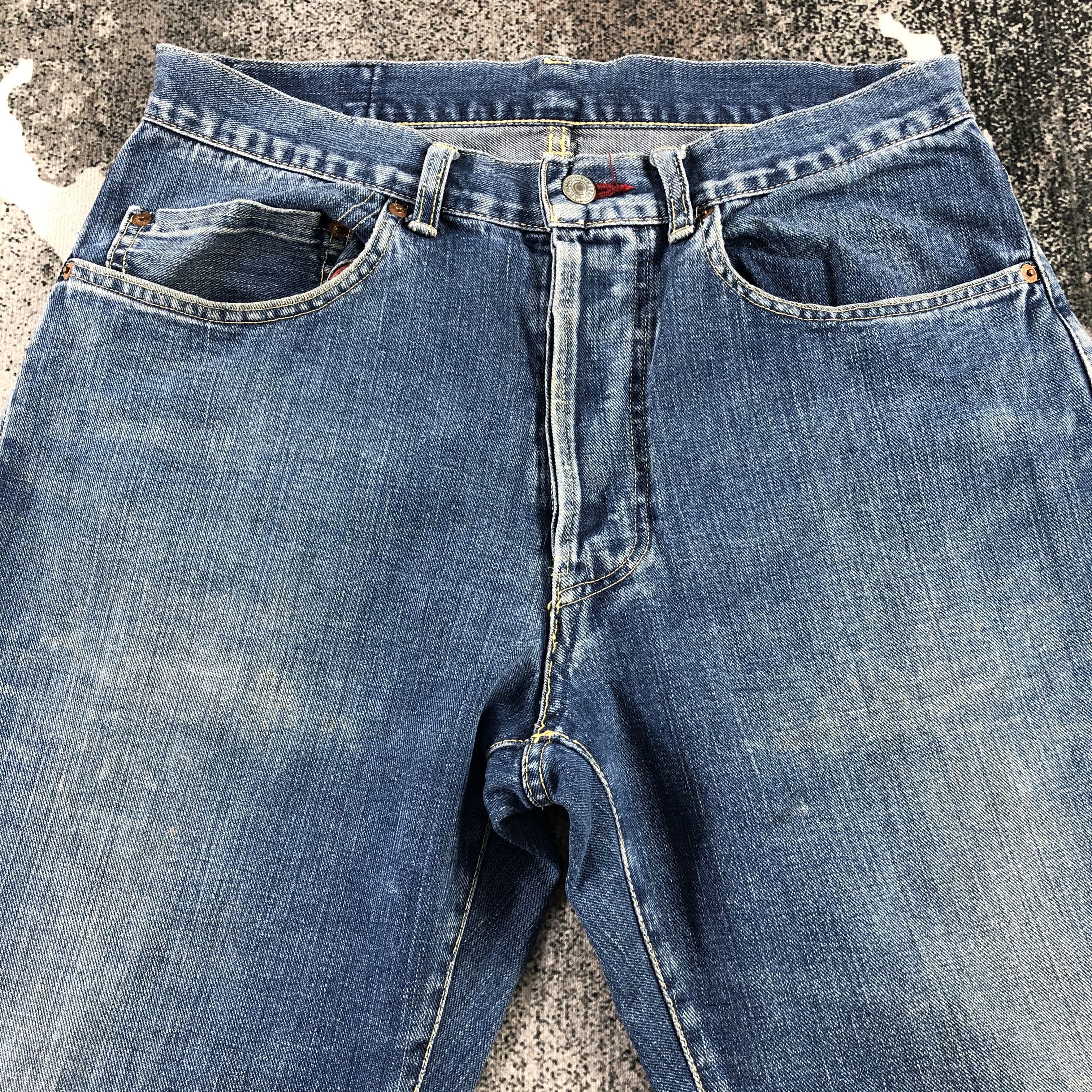 HOLLYWOOD RANCH MARKET Hr Market Redline Jeans Selvedge Denim KJ1267 Size US 32 / EU 48 - 3 Thumbnail
