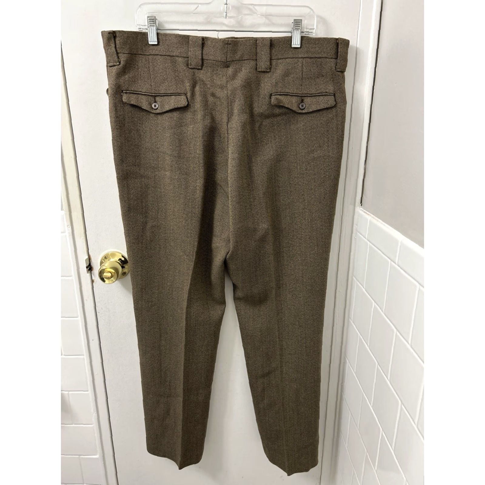 Levi's VINTAGE Levi's Sta Prest Slacks Pants Mens Sz 38x29 Brown Mr Levi's Trousers Size US 38 / EU 54 - 5 Thumbnail